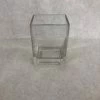 Something Blue Vase Size 4"x3"x5.5" Glass Clear Rectangle VASES DECOR