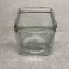 Something Blue DECOR Vase Glass Clear Size 4" Square VASES