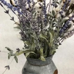 Something Blue Centerpiece Floral/Metal Purple/Ivory/Green Size 23" CENTERPIECES