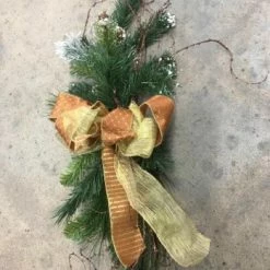 Something Blue Wedding Floral Arrangement Green/Orange/Brown/Gold Size 24" FLORAL DECOR