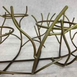 Something Blue Candle Holder Metal Gold Size 5.5" X 15' CANDLES DECOR