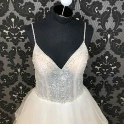 Something Blue WEDDING DRESSES House Of Wu 15672 Women's Wedding Dress Tulle Blush/ivory V-Neck