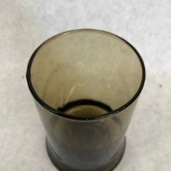 Something Blue DECOR 5" Amber Glass Tumbler Glassware