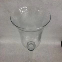 Something Blue 18.75" Kirkland's Goblet Clear Glass Candle Holder DECOR