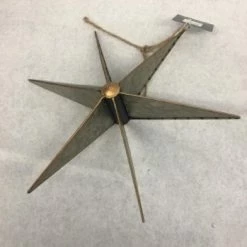 Something Blue Wedding THE PARLOUR Metal Galvanized Hanging Star Large