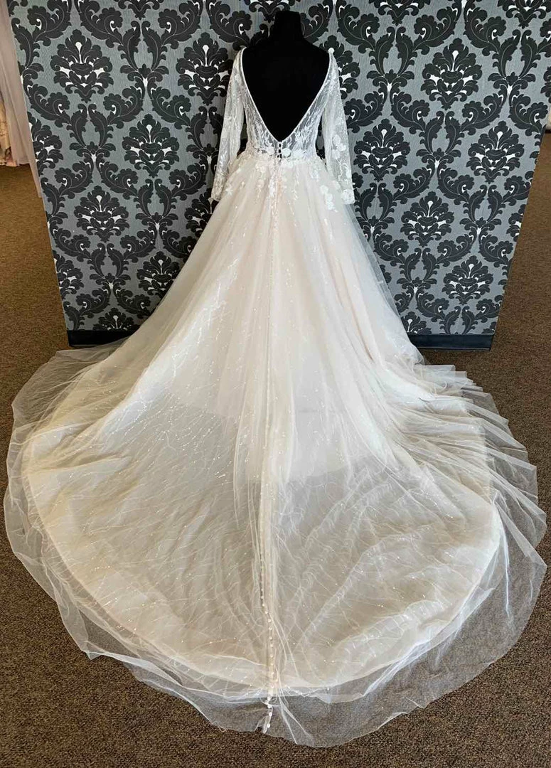 Something Blue Madison James MJ617 Ivory Tulle And Sequin Lace Ballgown With Long Sleeves WEDDING DRESSES 9 Something Blue Madison James MJ617 Ivory Tulle And Sequin Lace Ballgown With Long Sleeves WEDDING DRESSES