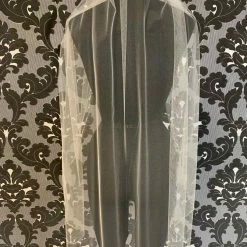 Something Blue VEILS BelV7422 Veil Tulle/Beads Ivory Size Finger Tip Beaded Edge