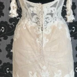 Something Blue Martina Liana 1012 Beaded Lace Ivory/Nude AS IS LOOSE BEADS/ BUTTONS