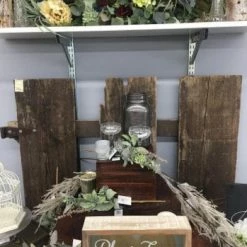 Something Blue 60" X 44" Wood Gate DECOR