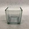 Something Blue Vase Size 3.5"x3.5"x3.25" Glass Clear VASES DECOR