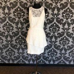 Something Blue Gianni Bini Women's Formal Lace Ivory Size 12 FORMAL DRESSES FORMAL/MOTHER'S DRESSES