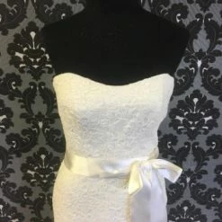 Something Blue Wedding Mikaella MK1764 Women's Wedding Dress Lace Ivory Size 10 WEDDING DRESSES