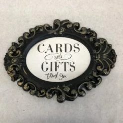 Something Blue DECOR Sign Plastic Black & White Size 11" X 15" SIGNS