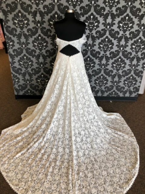 Something Blue Wilderly Bride F205L Size 18 Ivory Lace Off The Shoulder A-Line WEDDING DRESSES 6 Something Blue Wilderly Bride F205L Size 18 Ivory Lace Off The Shoulder A-Line WEDDING DRESSES