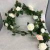 Something Blue Garland Size 55" Floral/Greenery Green/Pink/White GARLAND DECOR