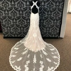 Something Blue Stella York 6669CR Wedding Dress Lace & Tulle Champagne/Ivory WEDDING DRESSES