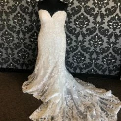 Something Blue WEDDING DRESSES Essense Of Australia Women's Wedding Dress Lace Ivory/Champagne