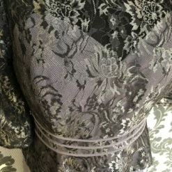 Something Blue FORMAL/MOTHER'S DRESSES Jade By Jasmine Formal Cocktail Length Size 18 Lace/Chiffon Gray