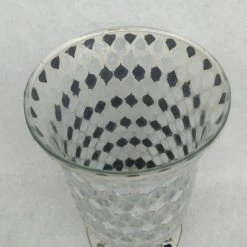 Something Blue Goblet Size 10" Mosaic Silver Urn VASES DECOR