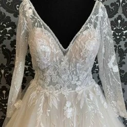 Something Blue Madison James MJ617 Ivory Tulle And Sequin Lace Ballgown With Long Sleeves WEDDING DRESSES 11 Something Blue Madison James MJ617 Ivory Tulle And Sequin Lace Ballgown With Long Sleeves WEDDING DRESSES