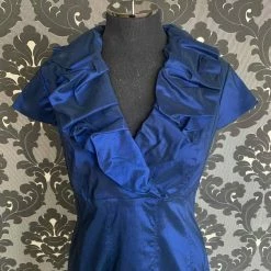 Something Blue Adrianna Papell Formal Taffeta Navy Size 14 FORMAL DRESSES FORMAL/MOTHER'S DRESSES