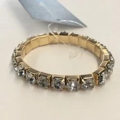 Something Blue Jewelry Metal/Rhinestone Gold Bracelet JEWELRY