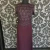 FORMAL/MOTHER'S DRESSES Size 14 Plum Adrianna Papell 2pc Chiffon Skirt Beaded Bodice