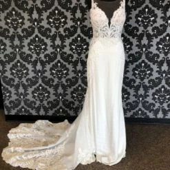 Something Blue Martina Liana 1013 Women's Wedding Dress Beaded/Lace/Crepe Ivory WEDDING DRESSES