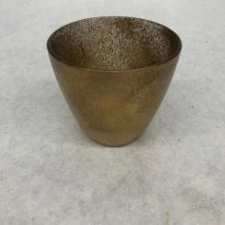 Something Blue Votive Holder Glass Gold Size 2.5" CANDLES