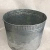 Something Blue DECOR Bucket Size 8.75"x11.75" Galvanized Silver CONTAINER