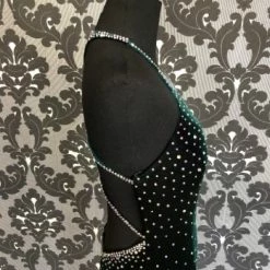 Something Blue NEW ARRIVALS Jovani Prom Dress Velvet Emerald Size 4 PROM CLEARANCE