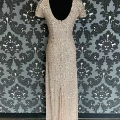 Something Blue Adrianna Papell Women's Formal Sequin Blush Size 4 FORMAL/MOTHER'S DRESSES