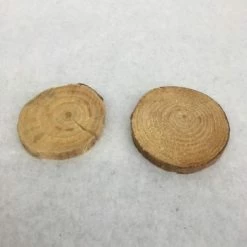 Something Blue Wedding Mini Brown Wood Cookie