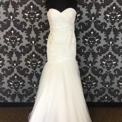 Size 14 Ivory Jasmine Lace/Tulle Strapless Dropwaist Sweetheart WEDDING DRESSES