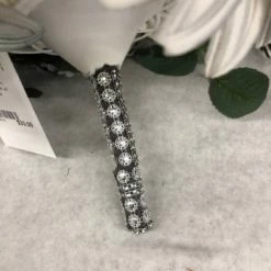 Something Blue Bouquet Floral Gray/Burgundy/Ivory Size 14