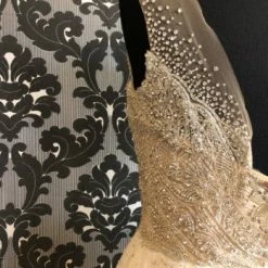 Something Blue Wtoo Wedding Dress Beaded/organza Ivory Size 12 Sleeveless WEDDING DRESSES