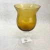 Something Blue Vase Glass Amber Size 8" Goblet VASES