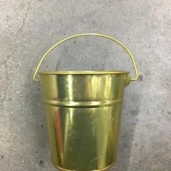 Something Blue Wedding Bucket Metal Gold Size 4" CONTAINER