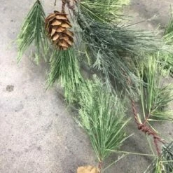 Something Blue Wedding DECOR CraftMore Garland Pine Green/Brown Size 6' GARLAND