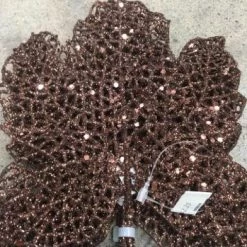 Something Blue Wedding Leaf Glitter Brown Size 4ct FLORAL