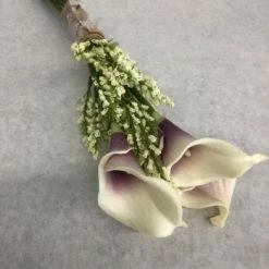 Something Blue Bouquet Floral Ivory/Purple Size 14" FLORAL