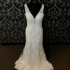 Something Blue Mori Lee ML2721 Wedding Dress Lace/Beading Ivory Size 10