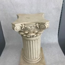 Something Blue Pillar Size 15" Stone CENTERPIECES