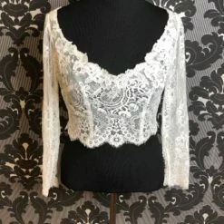 Something Blue Essense Of Australia Size 14 Ivory Lace Long Sleeve Jacket NEW ARRIVALS