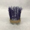 Something Blue Candle Holder Dried Floral/Glass Purple Size 4.25" CANDLES DECOR
