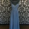 Something Blue Wedding FORMAL/MOTHER'S DRESSES Camreon Blake 212676 Women's Formal Chiffon Dusty Bl Size 12