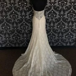 Something Blue Wedding Jasmine F171018 Women Wedding Dress Lace Gold Size 12 Strapless WEDDING DRESSES