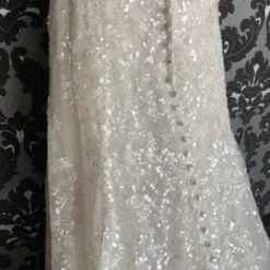 Something Blue WEDDING DRESSES Allure Bridal C522 Wedding Dress Beaded/Sequin Ivory Size 8