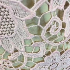 Something Blue Size 12 Blush Julian Chang Knee Lace Long Bell Sleeve FORMAL/MOTHER'S DRESSES