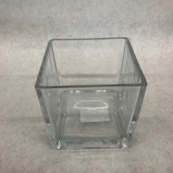 Something Blue DECOR Vase Glass Clear Size 6"x6"x6" VASES